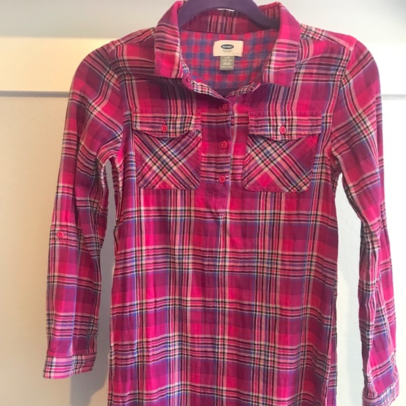 Girls Flannel Dress - Picture 2 of 3